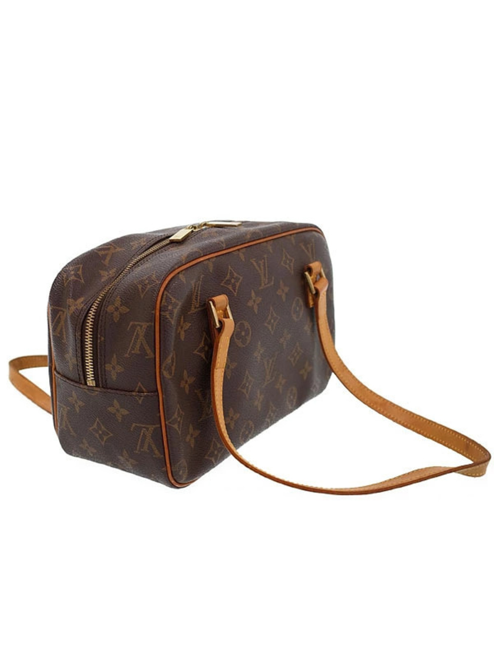 Louis Vuitton Monogram Shoulder Cite Bag Brown